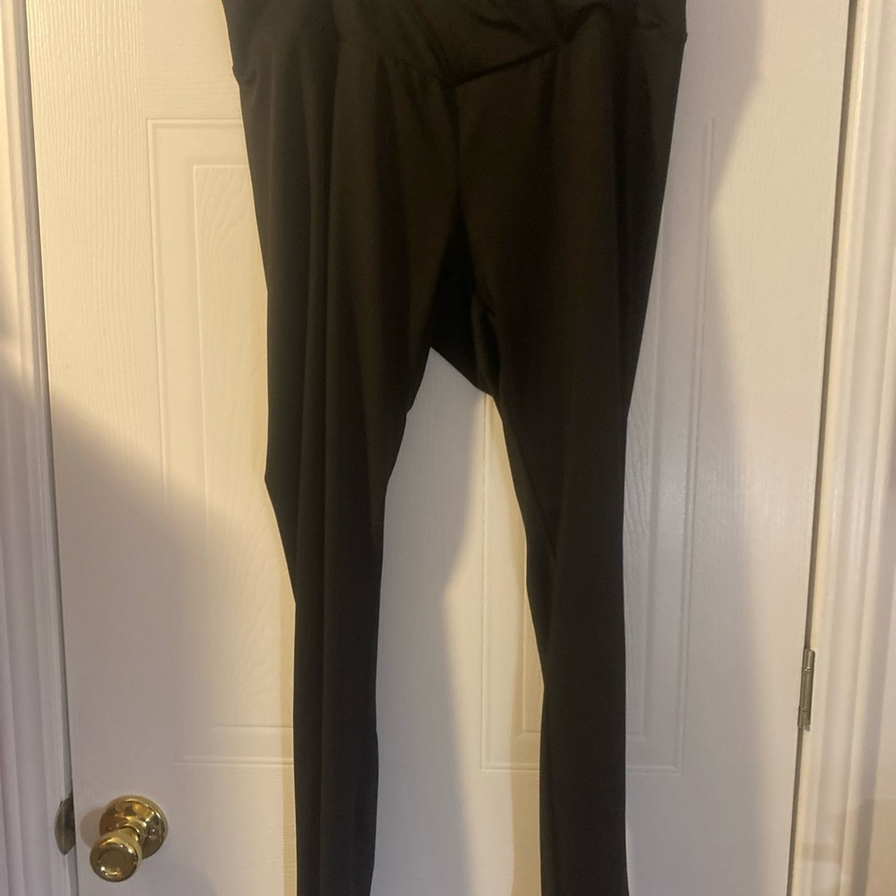 SHEIN Curve 1XL Women's Leggings Black Full loose fit around the waist-belly